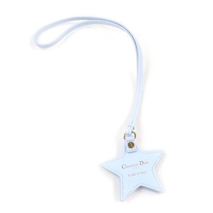 Christian DIOR 25SS V1577womlm Logo Leather Bag Charm With Star Mirror Light