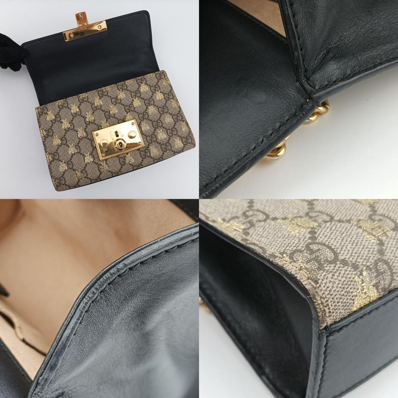 Gucci Padlock Brown PVC Coated Canvas 409487 E025251503