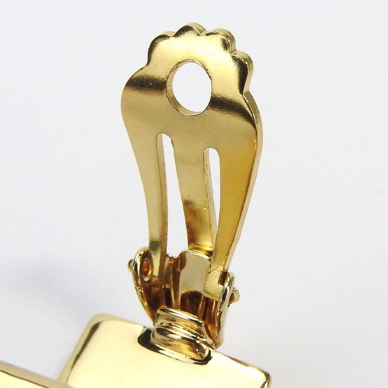 Hermes Earring Emile Cloisonne Red Gold GP Plated Jewelry Accessories Jewelry