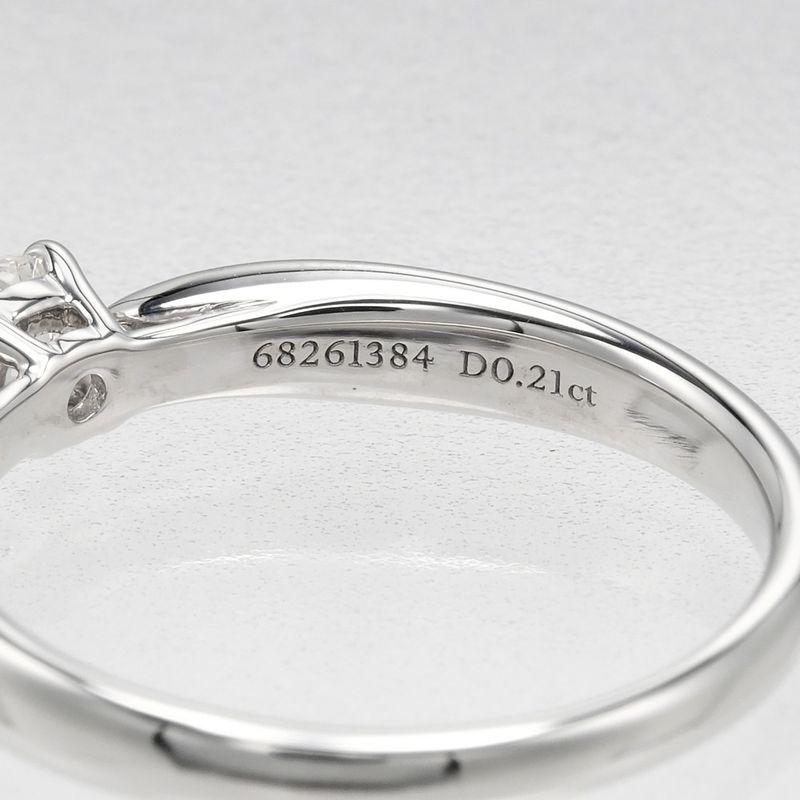 Tiffany & Co Harmony 0.21ct Vvs1/i/3ex Pt950platinum × Diamond #8 Ladies 3.18g