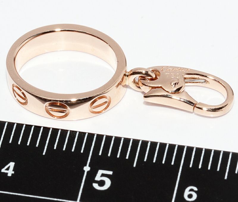 Cartier Charm Pendant Top 18K Pink Gold Baby Love Charm