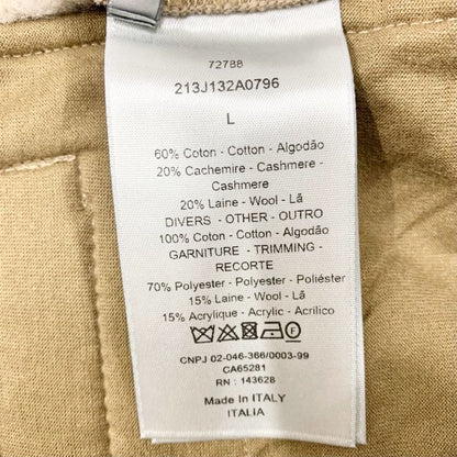 Christian DIOR Bottoms Cotton Brown Logo Shorts Brushed Lining Men's