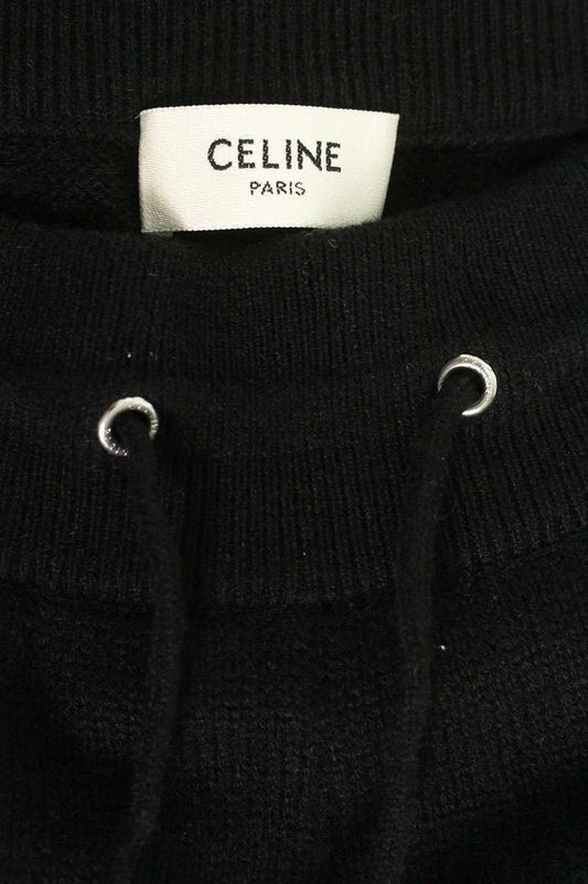 Celine 2a66l373n Back Pocket Embroidered Logo Jogger Long Pants Women's XS
