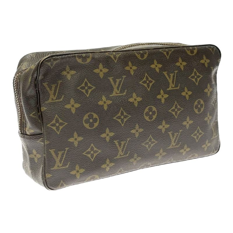 Louis Vuitton M47522 Monogram PVC Trousse Toilette 28 Brown 317550 Second Bag
