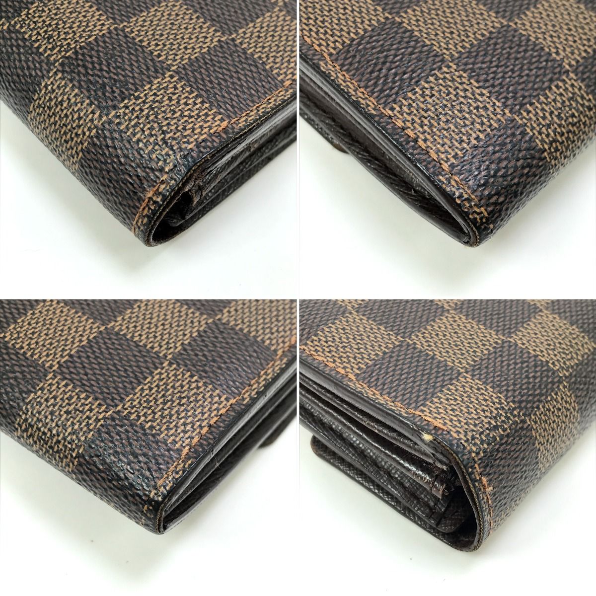 Louis Vuitton Long Wallet Damier Portefeuille Sarah N61734 Brown