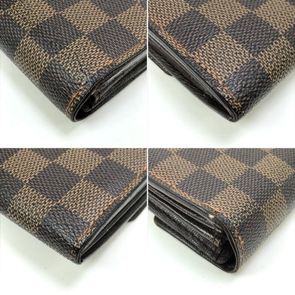 Louis Vuitton Long Wallet Damier Portefeuille Sarah N61734 Brown