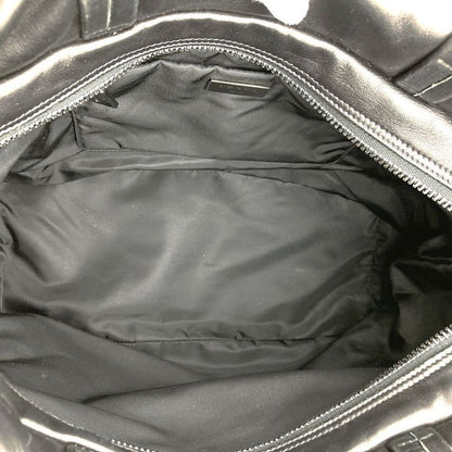 Prada 1bg047 Tote Bag Navy Blue Nylon/leather Ladies Men's Branded High Brand