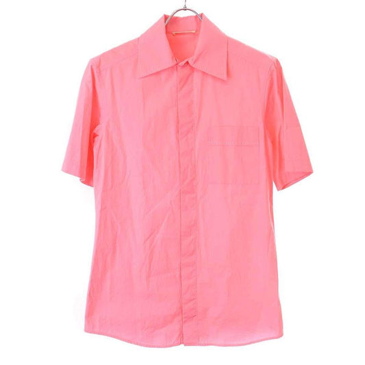 Celine by Phoebe Philo Short Sleeve Cotton Shirt Pink 34