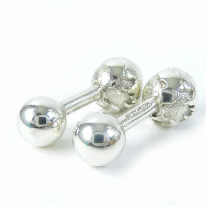Tiffany & Co Earth Motif Cufflinks Button Cufflinks Sv925 Silver