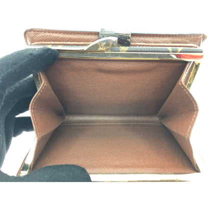 Louis Vuitton Women's Bifold Wallet Clasp Monogram Portomone Bier Viennois