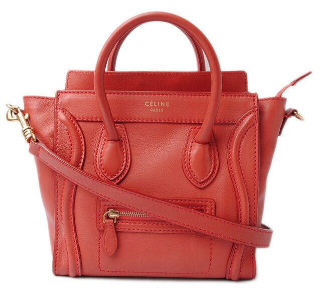 Celine Branded Bag Preowned Handbag Shoulder Bag Nano Shopper Luggage Brig Cles