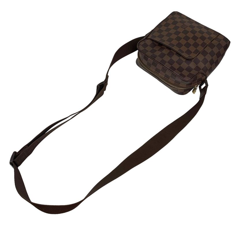 0869 Louis Vuitton Shoulder Bag Olaf PM N41442 Damier with Shoulder Main Item