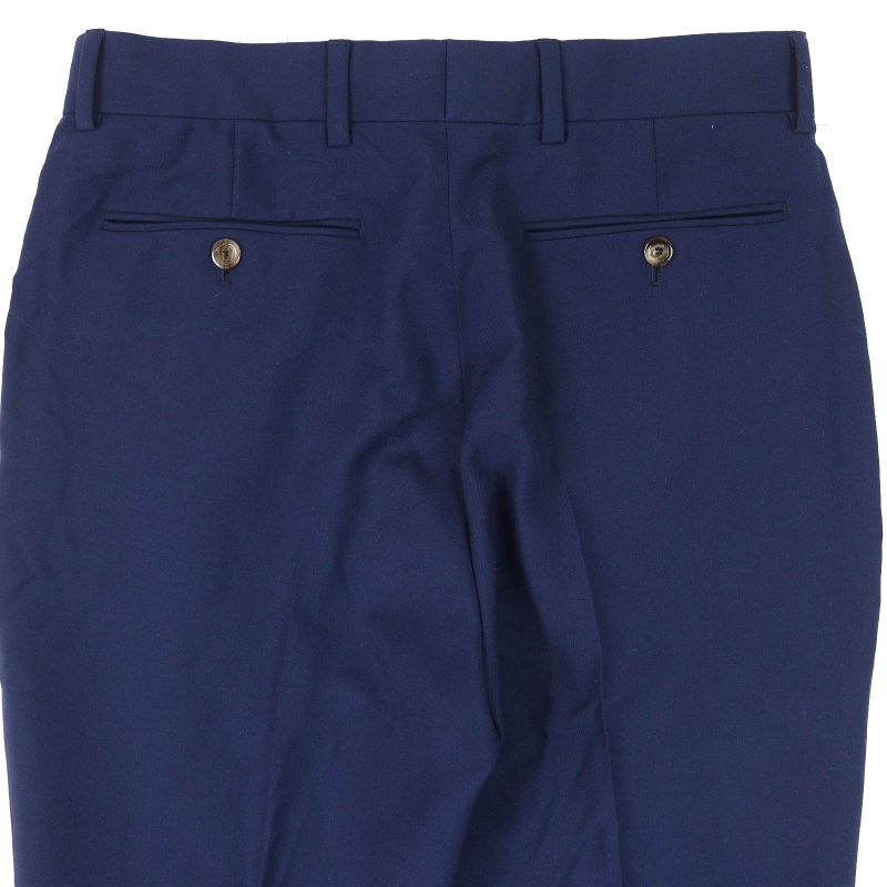 Gucci 698813 Wool Mohair GG Marmont Webline Slacks Pants Blue 46 Made In Italy