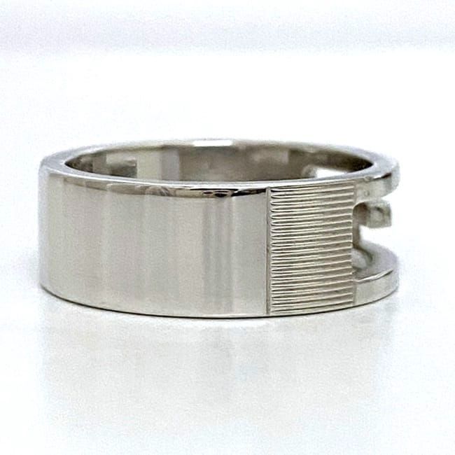 Gucci G Cut Ring Ec21577 Silver 032661