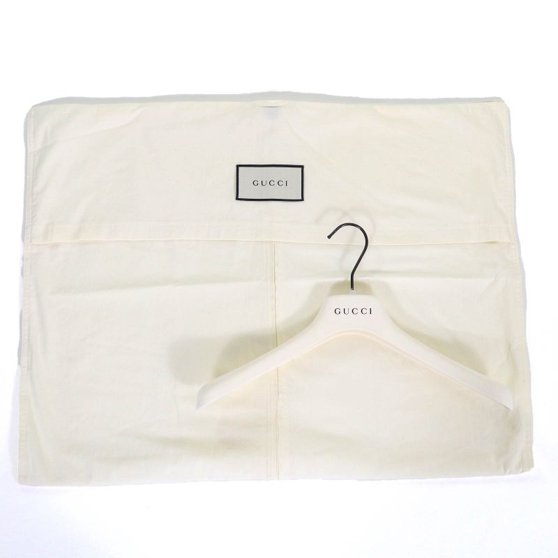 Gucci 523859 Lined With Chain Belt Pattern 100% Silk Peaked Lapel Tailored