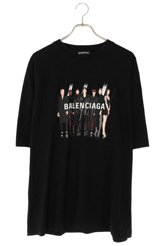Balenciaga 612966 Tiva1 Real Balenciaga Print T-shirt Men's L