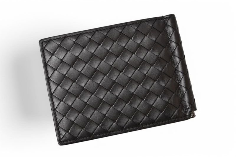 Bottega Veneta Wallet Money Clip Bottega Veneta Fold Wallet Calf Black 123180