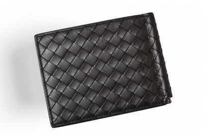 Bottega Veneta Wallet Money Clip Bottega Veneta Fold Wallet Calf Black 123180