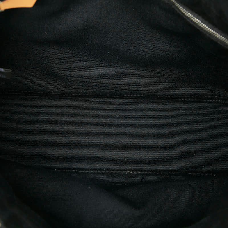 Hermes Fourre Tout Tote PM Tote Handbag Black Gray Canvas Women Hermes