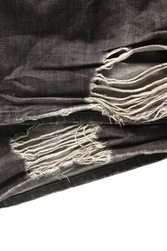 Balenciaga 23AW 697833 Txe06 Destroyed Super Large Baggy Denim Pants Men's M