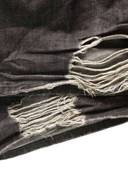 Balenciaga 23AW 697833 Txe06 Destroyed Super Large Baggy Denim Pants Men's M