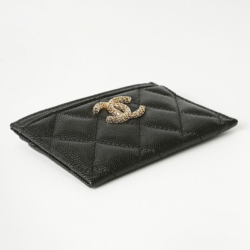 Chanel Pass Case (commuter Pass Holder) CARD CASE Black