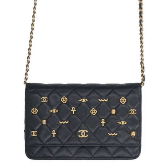 Chanel Egypt Limited Edition Lamb Skin Chain Wallet Women