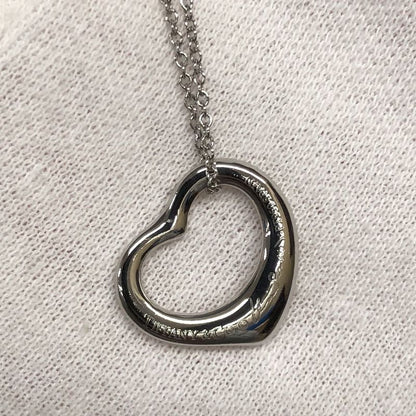 Tiffany & Co Tiffany & Co Necklace 44cm (1732in) Open Heart Platinum 950 Ladies