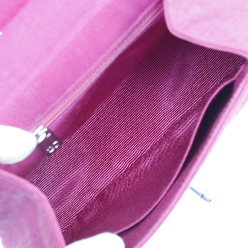 Chanel Mini Coco Handle Party Bag Cotton Pink Ladies Handbag
