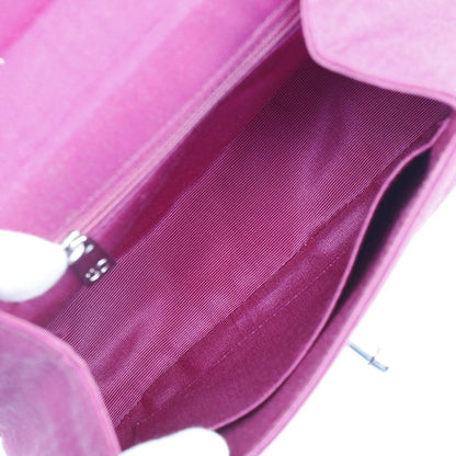 Chanel Mini Coco Handle Party Bag Cotton Pink Ladies Handbag