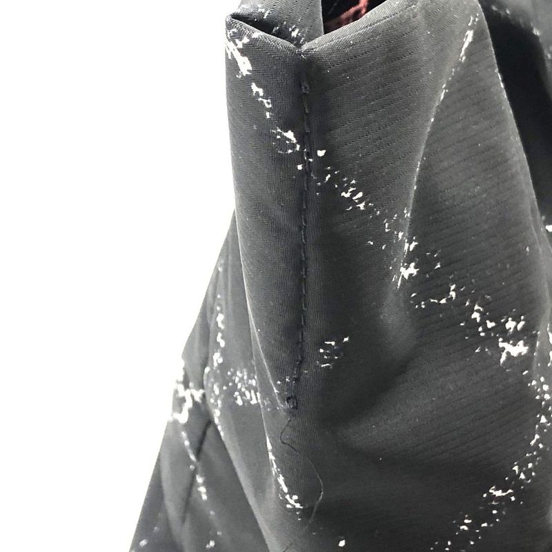 Chanel Former Travel Line Tote Bag A11833 5th Unit Nylon Black Ladies Pre-Owned