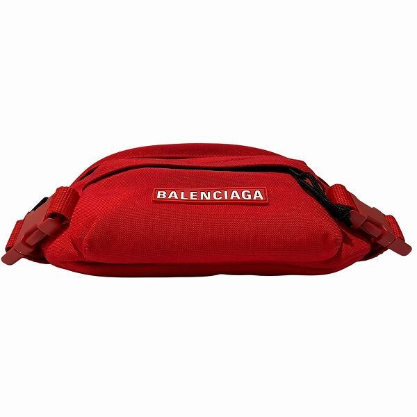 Balenciaga 770881 Red Nylon Shoulder Bag Waist Bag Men's