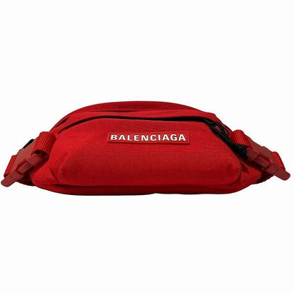 Balenciaga 770881 Red Nylon Shoulder Bag Waist Bag Men's