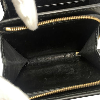 Gucci Bifold Wallet Horsebit 1955 Wallet 621891 Leather Black Gold Hardware