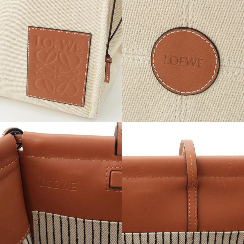 Loewe Cushion Tote Large Canvas Anagram Long Shoulder Tote Handbag 33002ab90