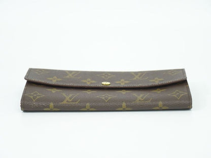 Authentic Louis Vuitton LV Pochette Porte Monet Cles Di Monogram Long Wallet