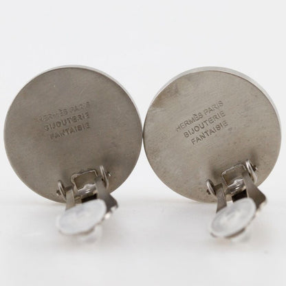 Hermes Celia Bijouterie Fantaisie Vintage Metal And Shell Silver Ladies 12.0g