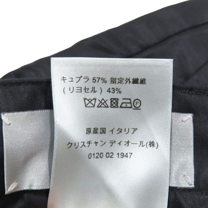 DIOR Tuck Shorts Slacks Half Pants Wide 03tc118a4817 Cupra Bottoms Black 48