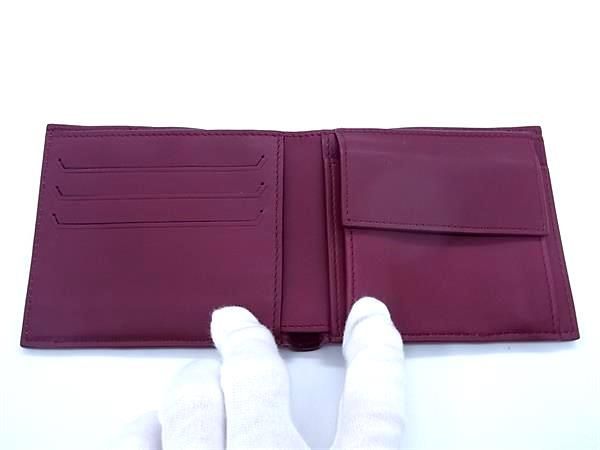 Bottega Veneta Marco Polo Leather Bifold Wallet Men's Bordeaux Az0830