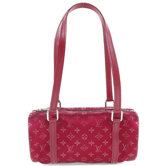 Louis Vuitton Little Papillon M92353 Monogram Satin Red Th0092 Ladies Handbag