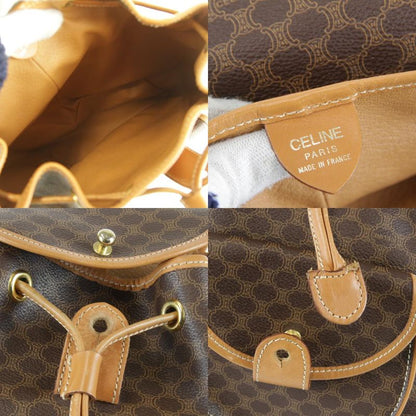 Celine Ce06-1 Backpack/daypack PVC Coated Canvas/leather Brown
