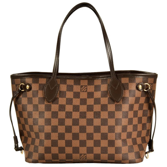 Louis Vuitton Neverfull PM Tote Bag Damier Ebène N41359 Threes Sa1142