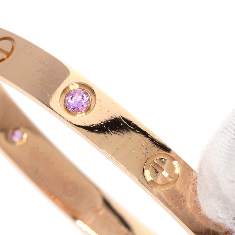 Cartier Love Bracelet With Pink Sapphire Driver #16 Bracelet 18K Pink Gold