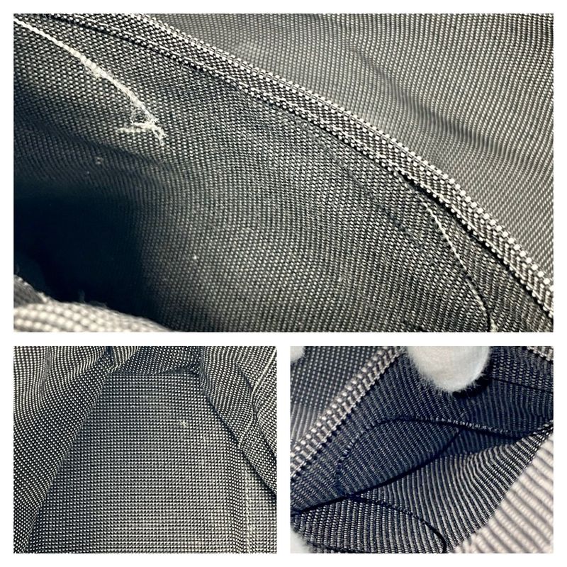 Hermes 100951m Canvas Her Line Tote MM Gray 391186 Tote Bag