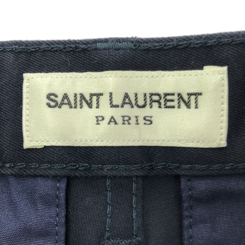 Saint Laurent Paris Cotton Chino Pants 582300 Y812k Navy 30