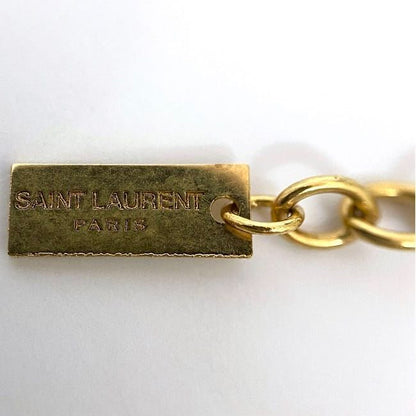 Saint Laurent LOVE Necklace Gold 669087y1500 Excellent Condition