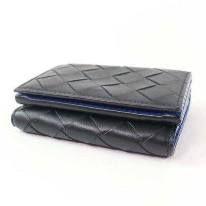 Bottega Veneta Leather Intrecciato Tiny Trifold Wallet Compact
