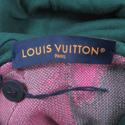 Louis Vuitton 2023 100% Cotton Graphic Logo Marble Pullover Hoodie Green XL