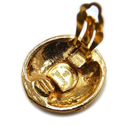 Chanel Floral Coco Mark GP Gold Earrings And Earrings