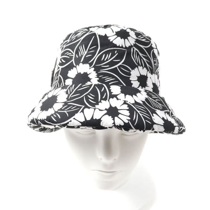 Prada 2021 1hc248 Re Nylon Floral Pattern Bucket Hat With Triangle Logo Plate